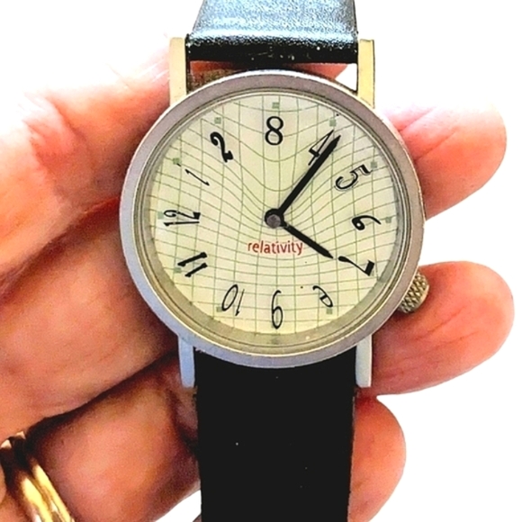 Vintage Einstein's theory of relativity watch with leather strap - Picture 4 of 12